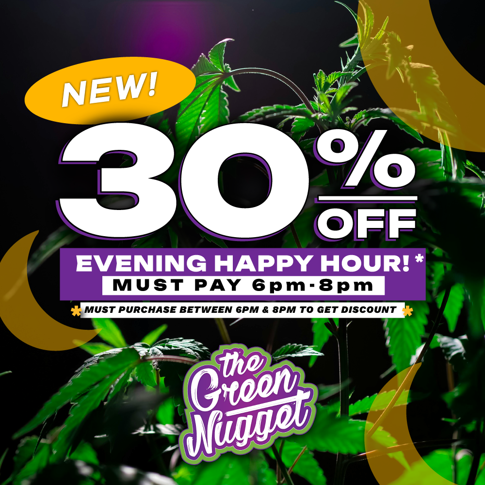 The Green Nugget Canna bis Marijuana Dispensary Pot Shop Weed Store Open Now Near Me THC CBD Hybrid Sativa Indica Live Resin Vape Dispo Disposable Pen RSO