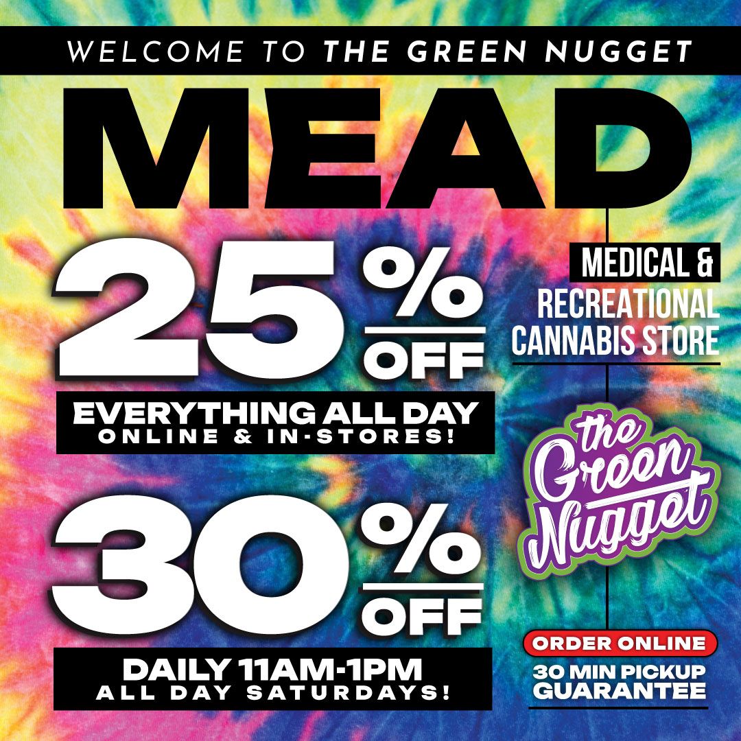 Welcome The Green Nugget Mead North Spokane Dispensary Medical Marijuana Recreational Cannabis Weed Store Pot Shop Open Near Me THC CBD Sativa Indica Hybrid Disposable Vape Live Resin RSO Order Online