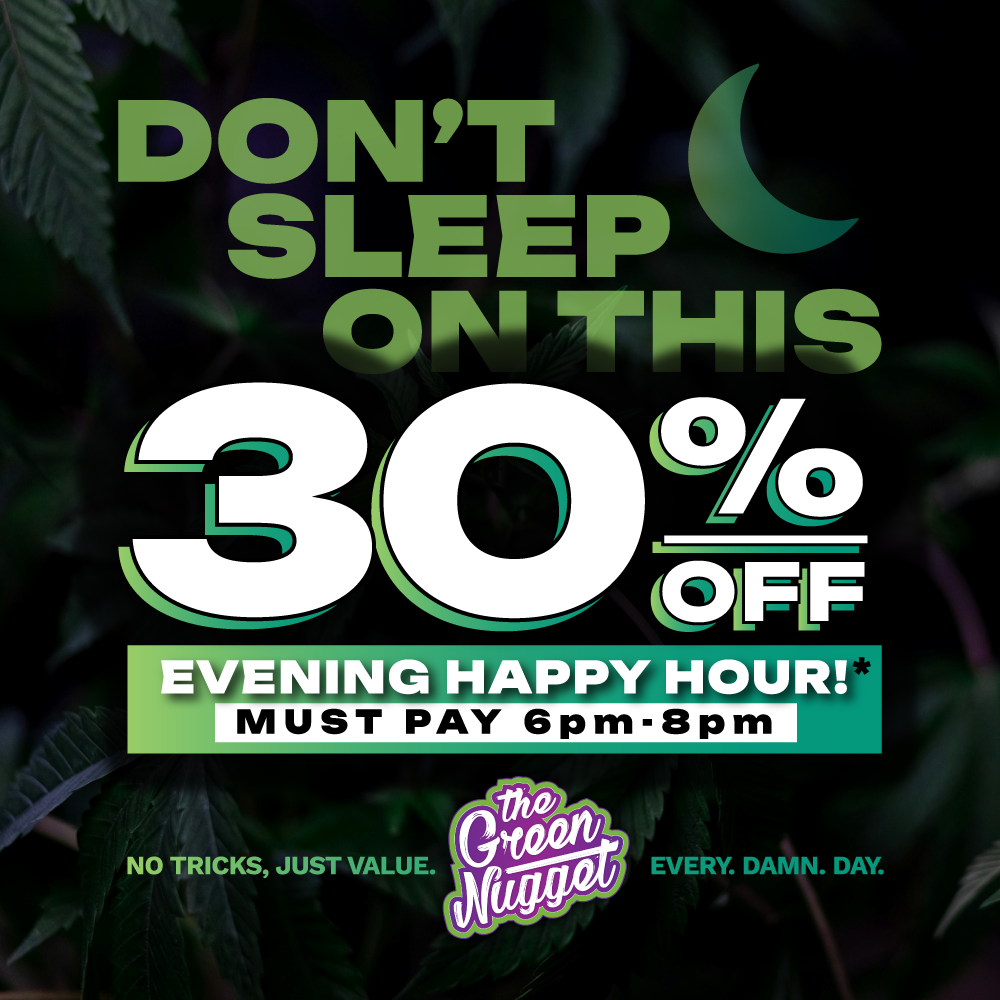 The Inlander black Friday Specials thanksgiving holiday danks giving danksgiving deals specials doorbusters sale dispensary the green nugget open now near me pot store weed shop live resin vape cartridge disposable