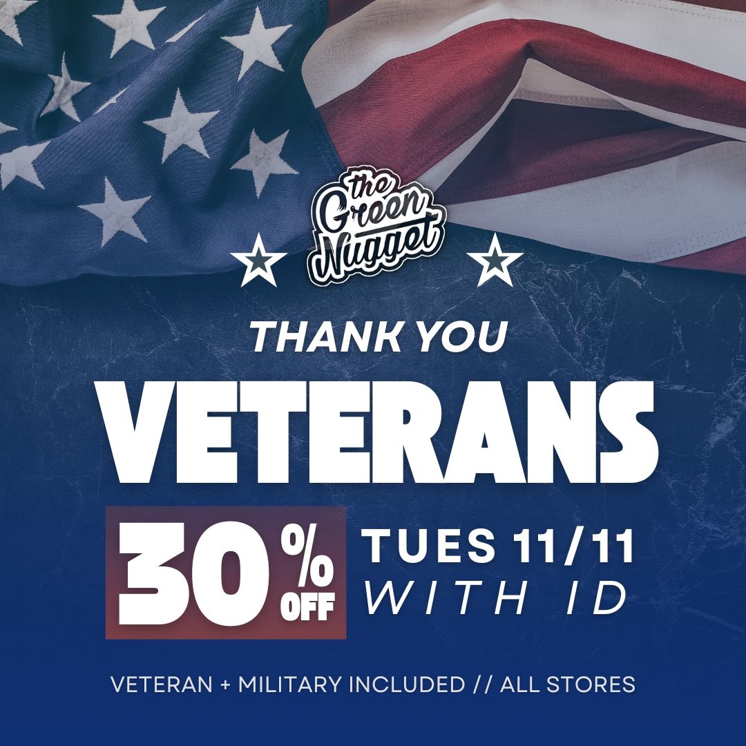 Veterans Military Dispensary Discount Special Sale Pot Store Weed Shop Open Now Near Me Veteran Day Pullman Spokane Mead USA Support our Troops Live Resin Disposable Vape THC CBD Hybrid Sativa Indica