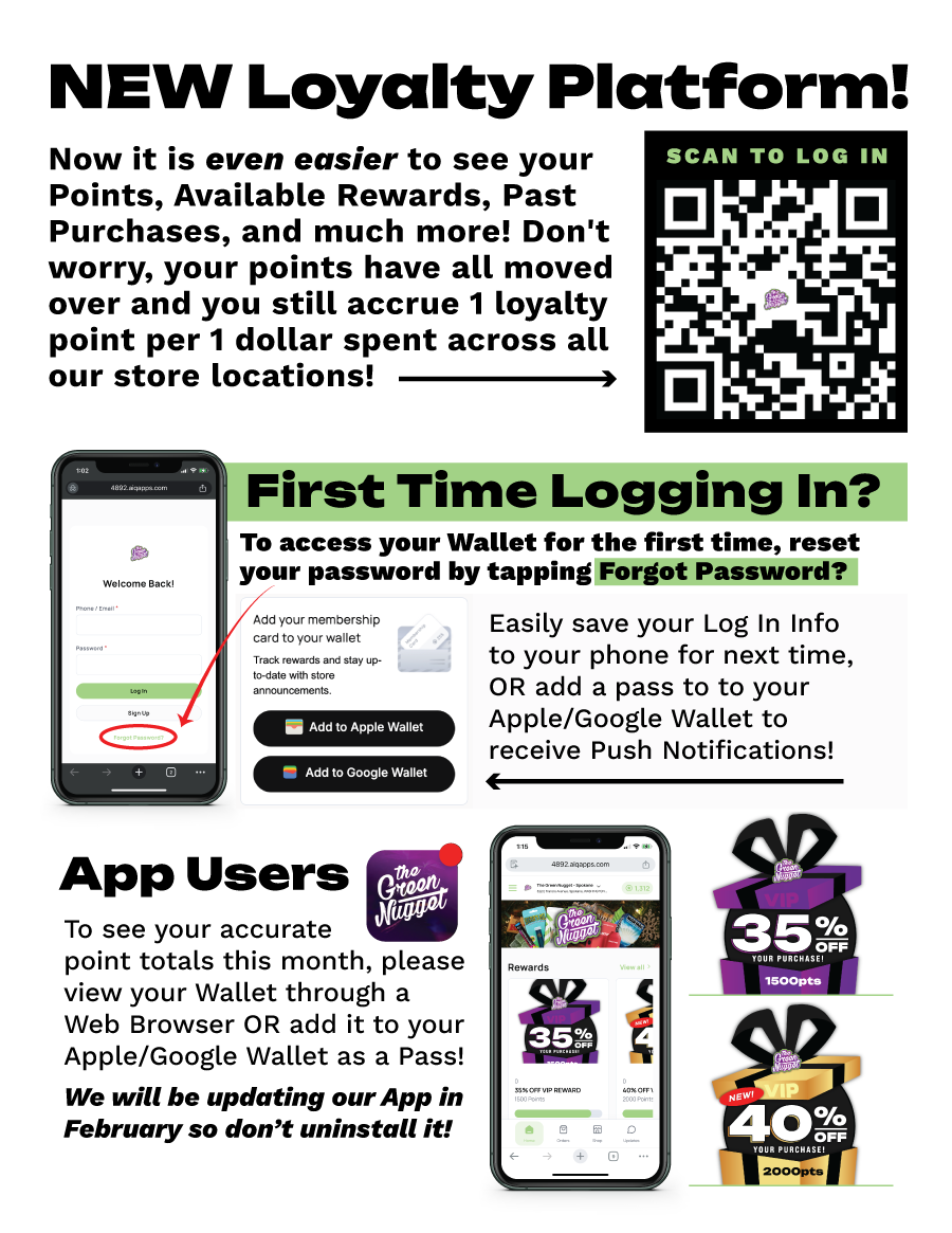 New Loyalty Instructions 2026