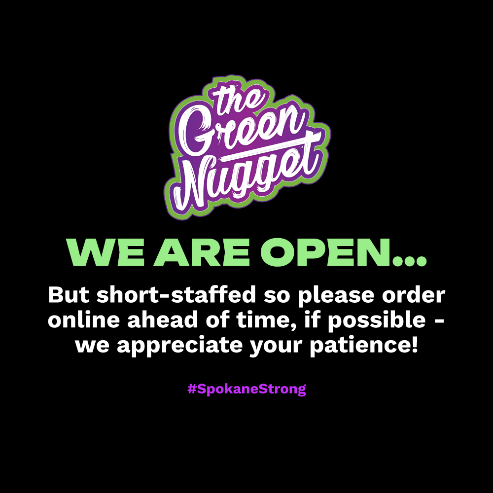 App the green nugget loyalty order online in store application google play android apple store iphone game spin the wheel earn points bonus specials deals mission badge weed pot cannabis marijuana thc cbd hybrid sativa indica spokane pullman mead newport