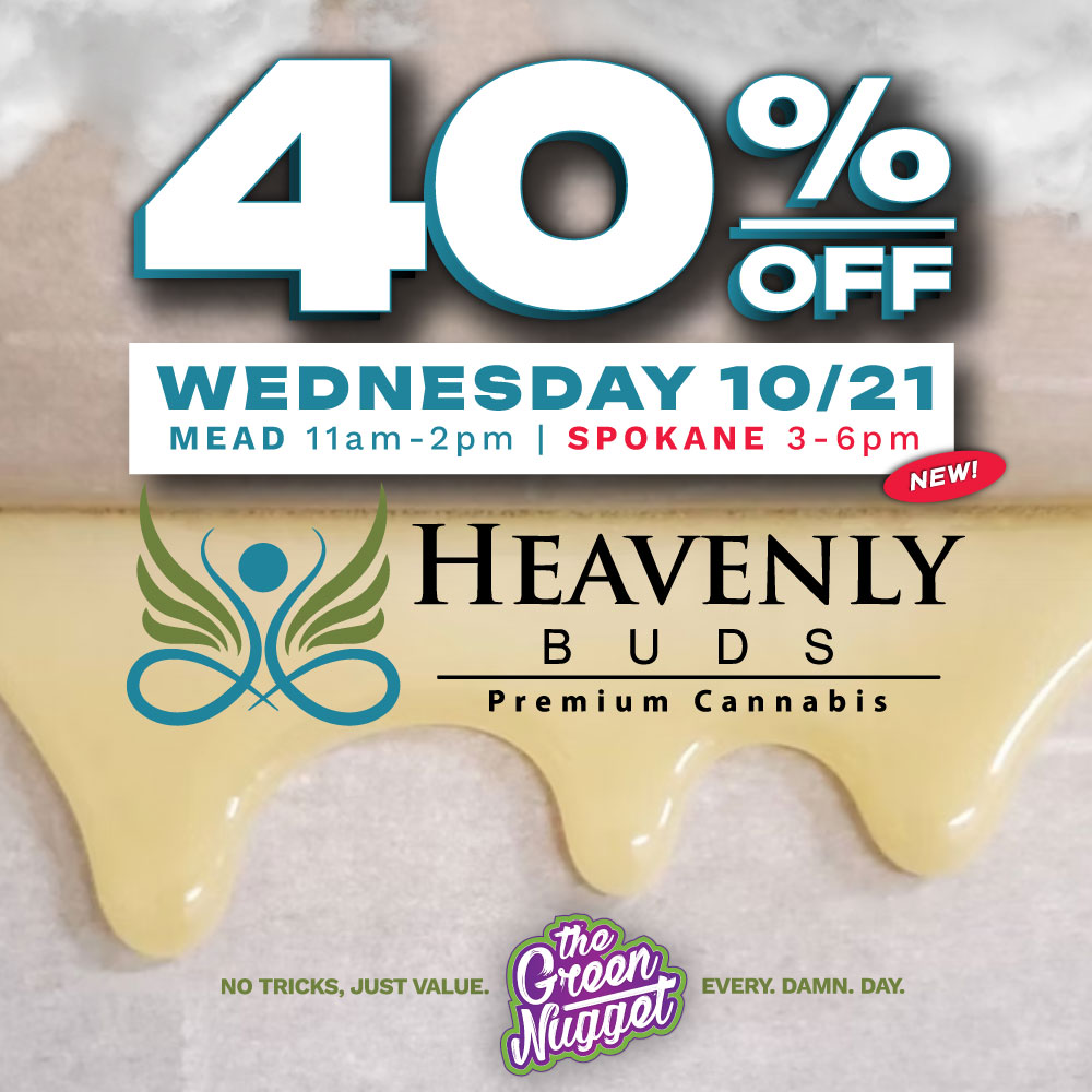 Heavenly buds heaven premium cannabis marijuana store weed shop open now near me thc cbd dispo dispensary rosin extract dab smoke rig bong glass sale discount hybrid sativa indica order online save time glass gear battery rso resin